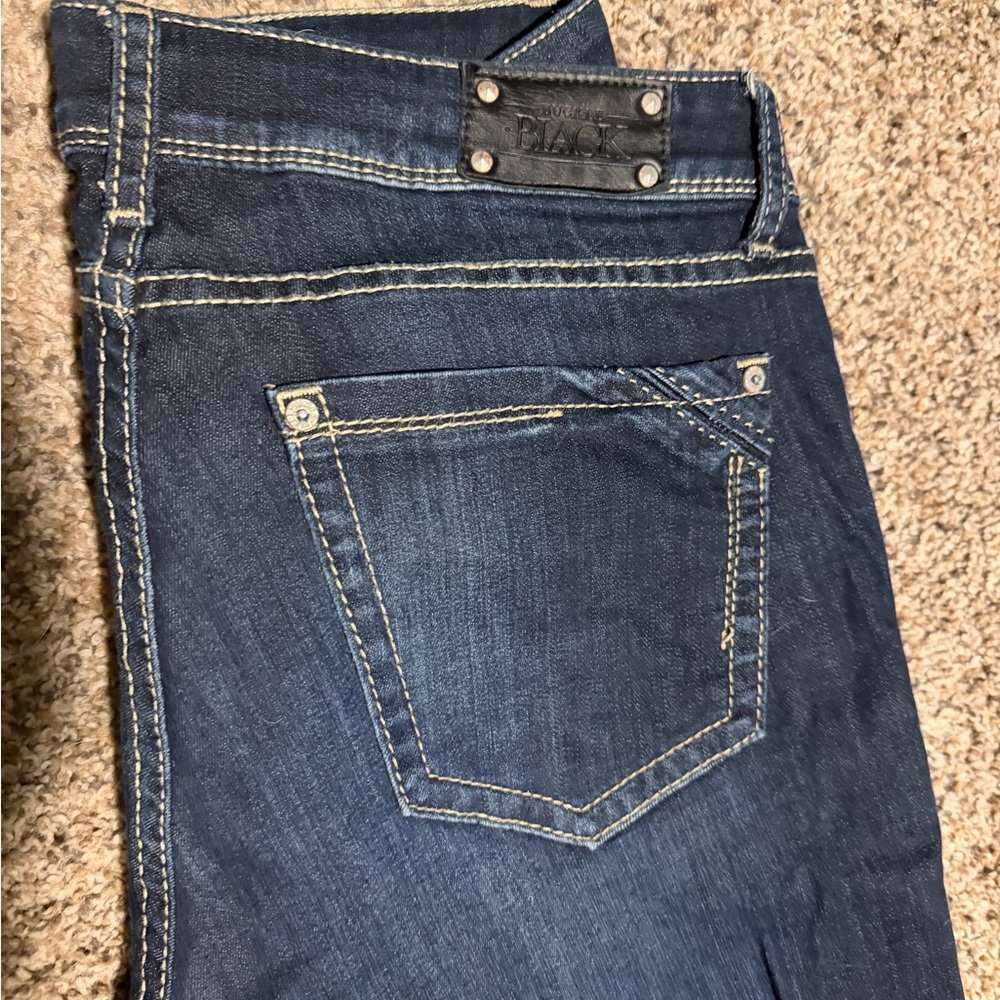 Buckle Black Bootcut Jeans